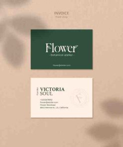 花店名片模板PSD素材