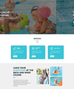 HTML5游泳馆宣传网站模板