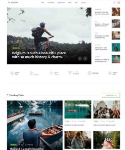 HTML5比利时旅行网站模板