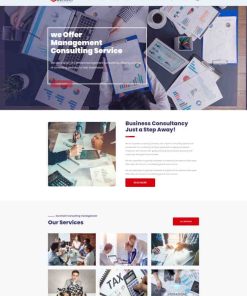 HTML5管理咨询服务公司网站模板