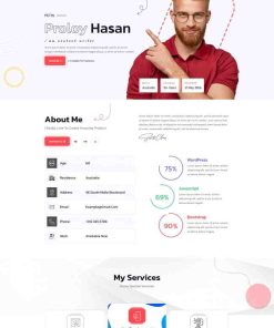 自由职业者个人简历网页模板