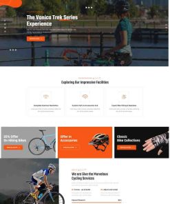 自行车服务公司宣传网站模板