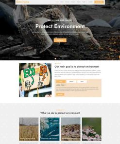 HTML5保护环境保护动物宣传网站模板