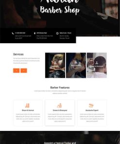 高端美容理发店Bootstrap模板