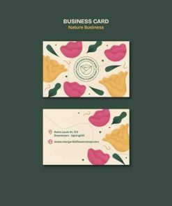 鲜花名片免费素材下载