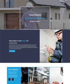 蓝色电工维修企业网站模板