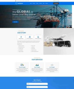 HTML5物流运输服务机构网站模板