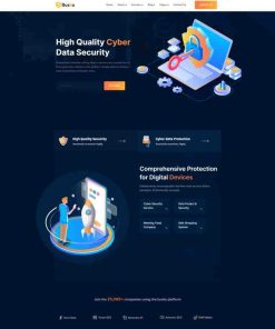 计算机数据安全服务公司网站模板