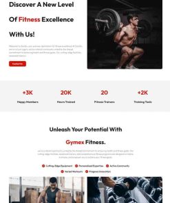 HTML5运动健身机构宣传网站模板