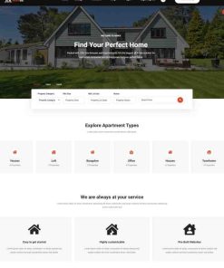 HTML5房地产创意服务顾问网站模板