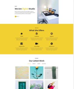 HTML5数字工作室宣传网页模板