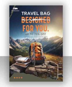 背包旅行宣传海报PSD模板设计