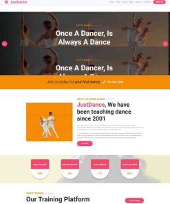 HTML5舞蹈培训机构网站模板