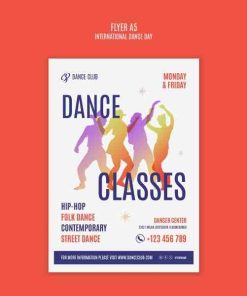 舞蹈节邀请传单源文件设计