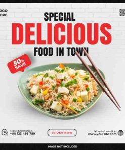 美味餐饮主食产品展示PSD分层素材