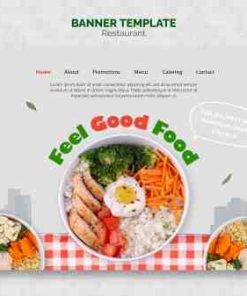 餐饮美食宣传网页模板源文件设计