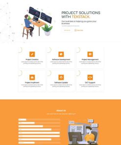 HTML5项目解决服务公司网站模板