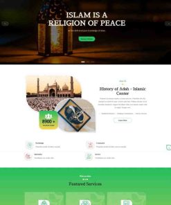 HTML5伊斯兰教社区服务网站模板