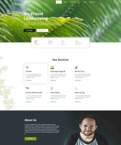 HTML5景观美化服务网站模板