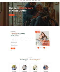 HTML5老年护理服务中心网站模板