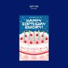 卡通风格生日主题海报ps素材
