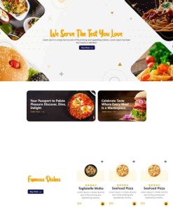 西式餐饮美食订购服务网站模板