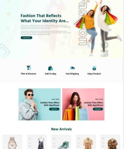 HTML5时尚在线购物服务网站模板