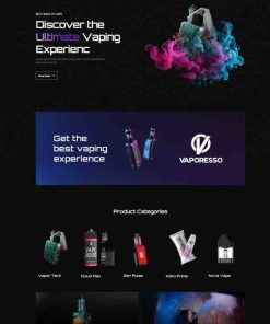 蒸汽电子烟在线商城网站模板