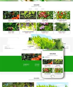 响应式生态水果蔬菜商城网站模板(自适应手机移动端) | 织梦dedecms