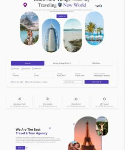 HTML5旅行服务公司宣传网站模板