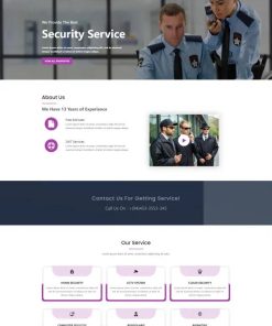 HTML5安全服务公司宣传网站模板