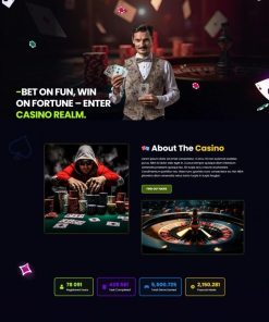 HTML5在线纸牌游戏娱乐网站模板