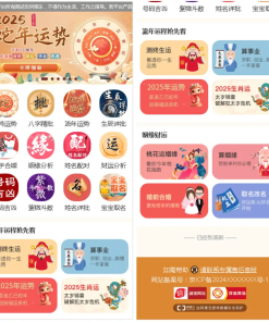 2025新版修复蛇年运势测试风水起名系统源码/八字算命/财运姻缘/周易/运势测算/塔罗牌占卜
