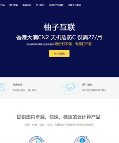 柚子互联精美HTML_IDC模板