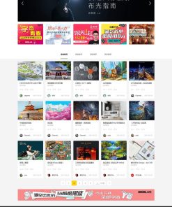 Discuz仿ZCOOL站酷图片素材分享交流平台多色设计模板 UTF+GBK
