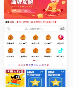 【彩虹代刷网仿小储store模板 】彩虹系统+仿小储云的商城模板