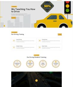 驾照考试驾校HTML5网站模板