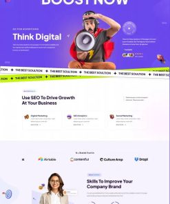 HTML5数字化服务机构宣传网站模板