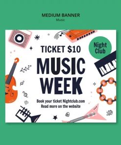 音乐周活动宣传中横幅banner设计