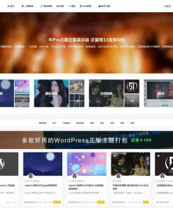 日主题RiPro v8.1破解版（修复缓存器功能）