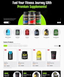 HTML5维生素保健品在线商城网站模板