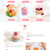 PHP美食甜点蛋糕店网站模板源码 带手机端+后台