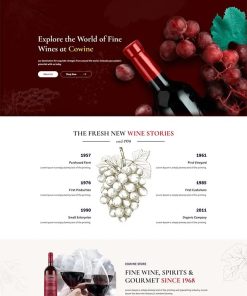 HTML5响应式葡萄酒宣传网站模板