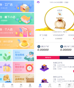 全新二开了UI的矿机 二开版数字货币|区块链矿机|挖矿源码