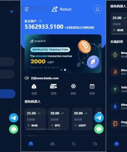 五国语言收益理财BTC虚拟币质押定期存币系统源码_加密货币机器人量化交易系统_内附搭建教程