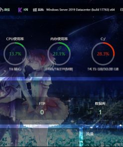 精美漂亮半透明效果服务器宝塔控制面板美化模板