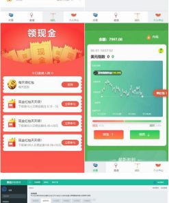 西瓜小清新币圈免公众号版+对接支付+推广K线正常完美源码