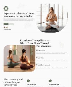 HTML5响应式瑜伽馆宣传网站模板