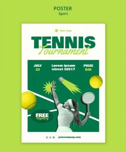 羽毛球运动赛事宣传海报PSD模板