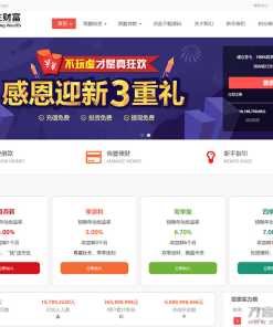 方维3.4专业P2P网络贷款借贷系统投资理财平台网站源码